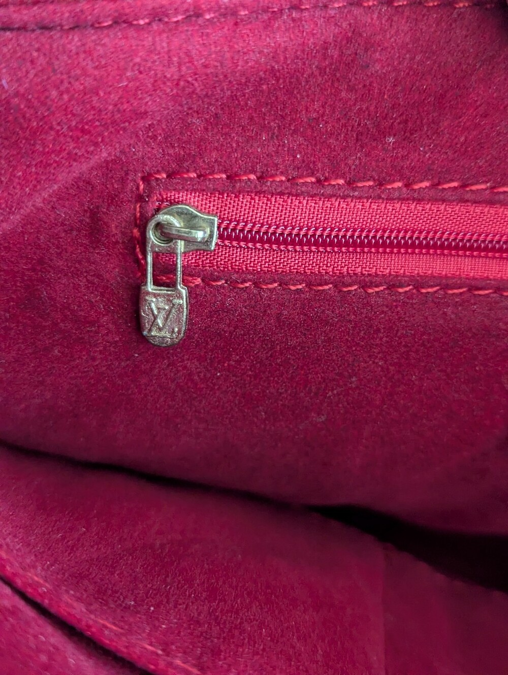 Monogram Brown & Red/Pink Fashion Tote Purse - Picture 11 of 15